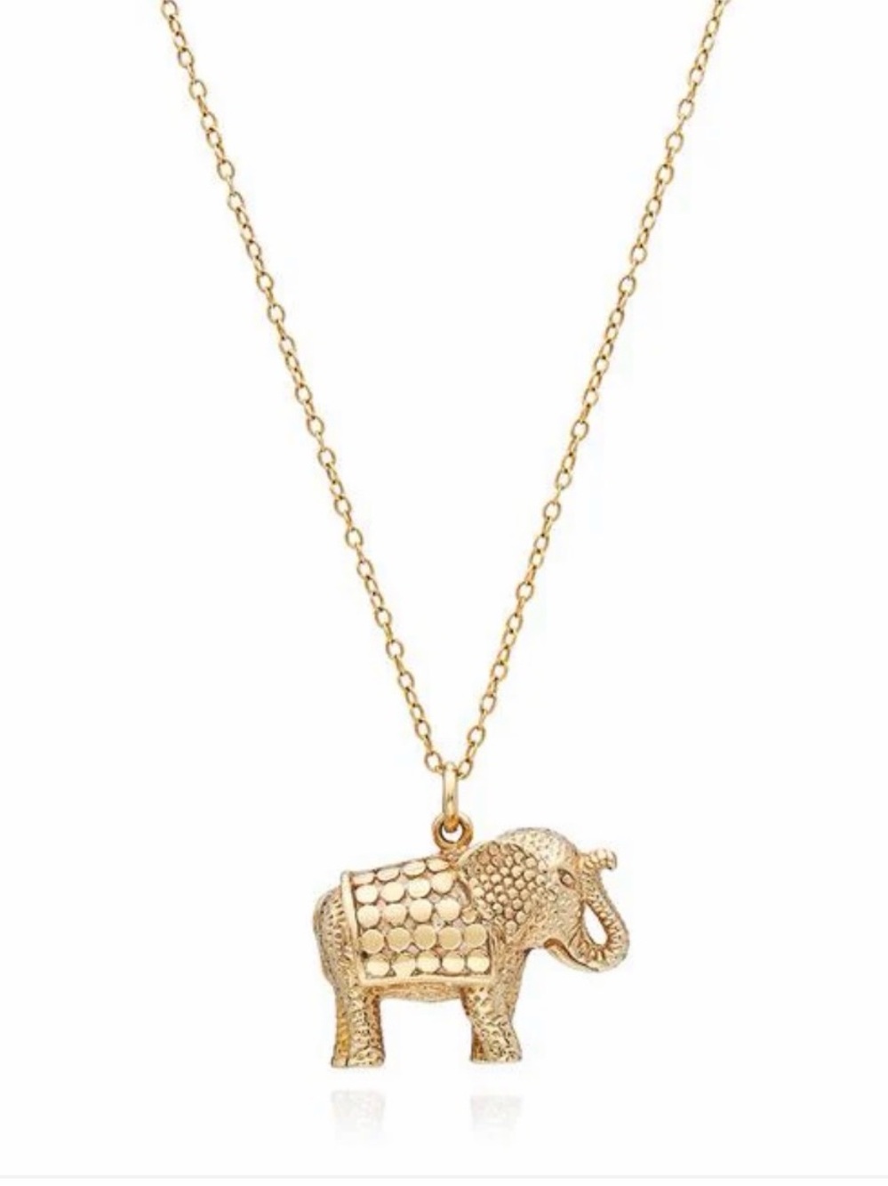 Anna Beck Gold Elephant Pendant Necklace
